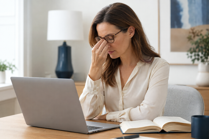 Fatigue visuelle lors du travail devant un écran